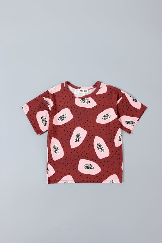 Burgundy Papaya T-shirt (10161472504139)