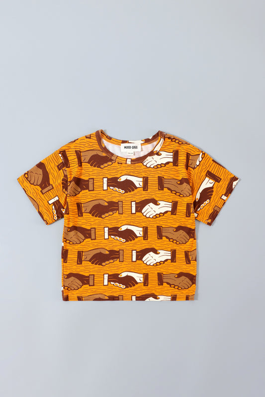 Orange Handshake T-Shirt (10351069036875)