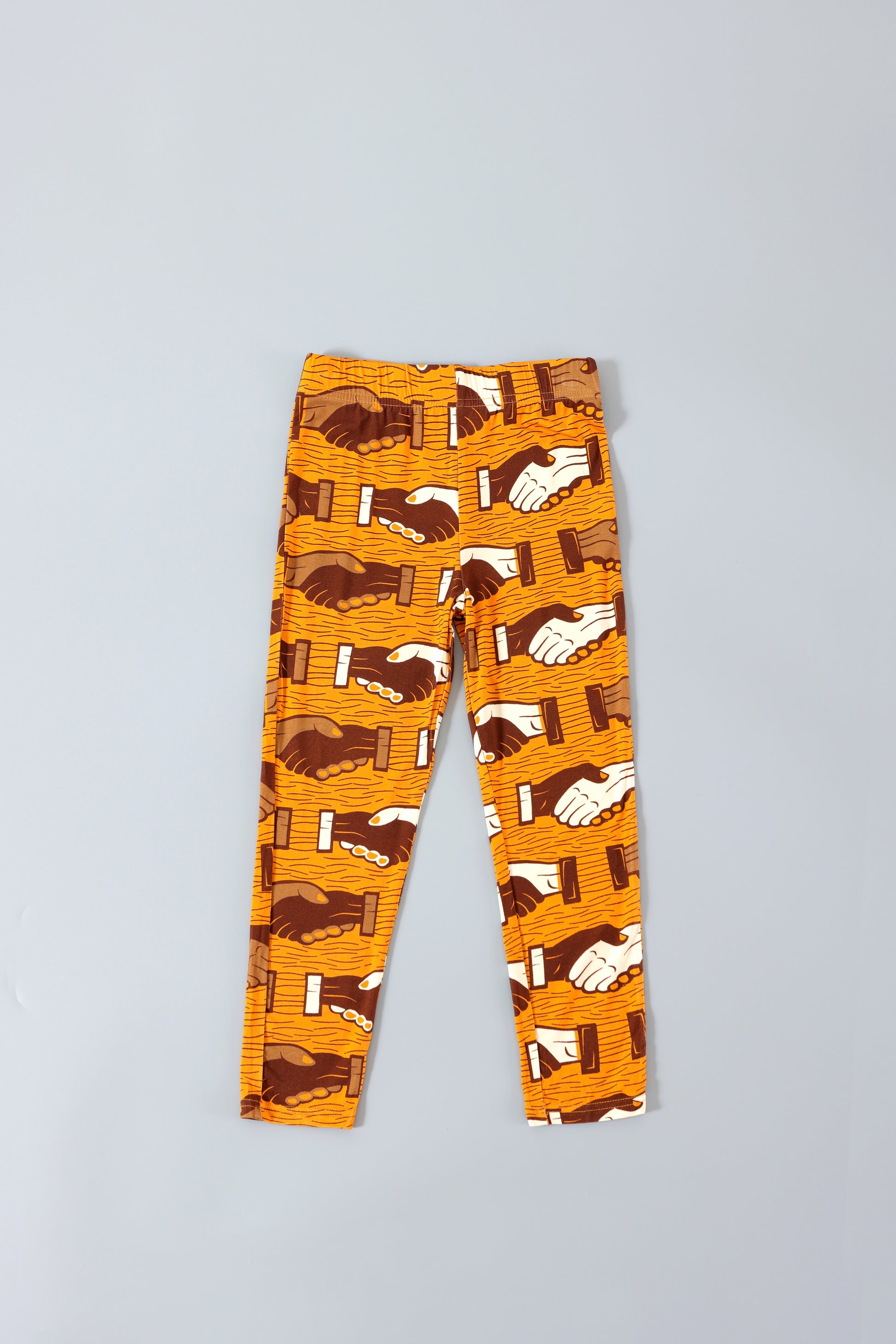 Orange Handshake Leggings (10351060779339)