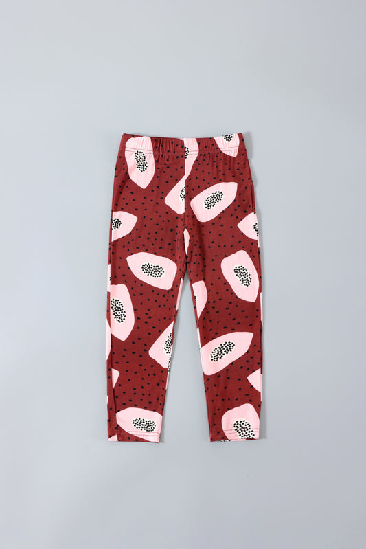 Burgundy Papaya Leggings (10029208207691)